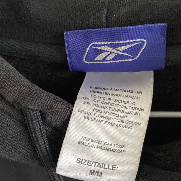 MENS VINTAGE REEBOK HOODIE - Picture 2 of 2